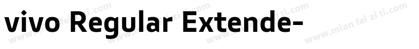 vivo Regular Extende字体转换